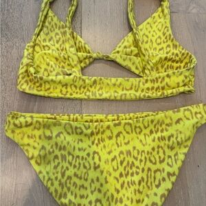 Skatie Yellow Leopard Bikini
